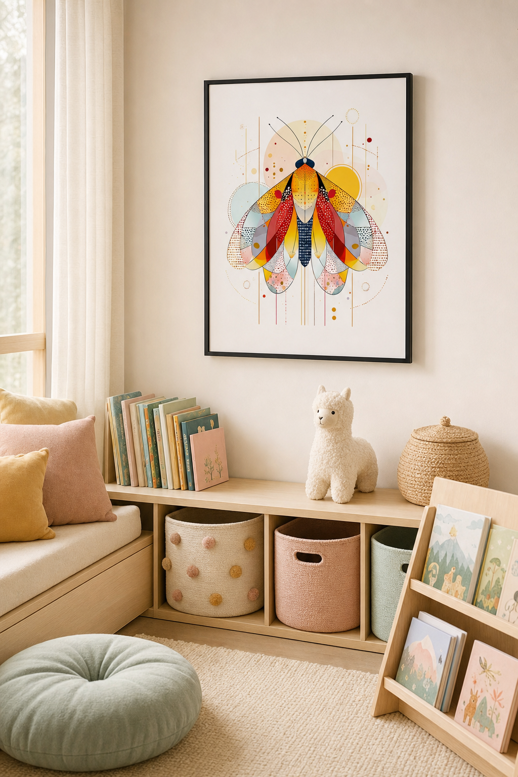 Geometric Rhino Wall Art 001 | Home & Nursery Decor