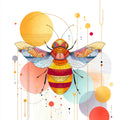 Geometric Bee Wall Art 002 | Home & Nursery Decor