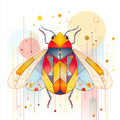 Geometric Beetle Wall Art 002 | Home & Nursery Decor