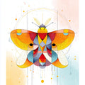 Geometric Butterfly Wall Art 002 | Home & Nursery Decor