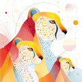 Geometric Cheetah Wall Art 006 | Home & Nursery Decor