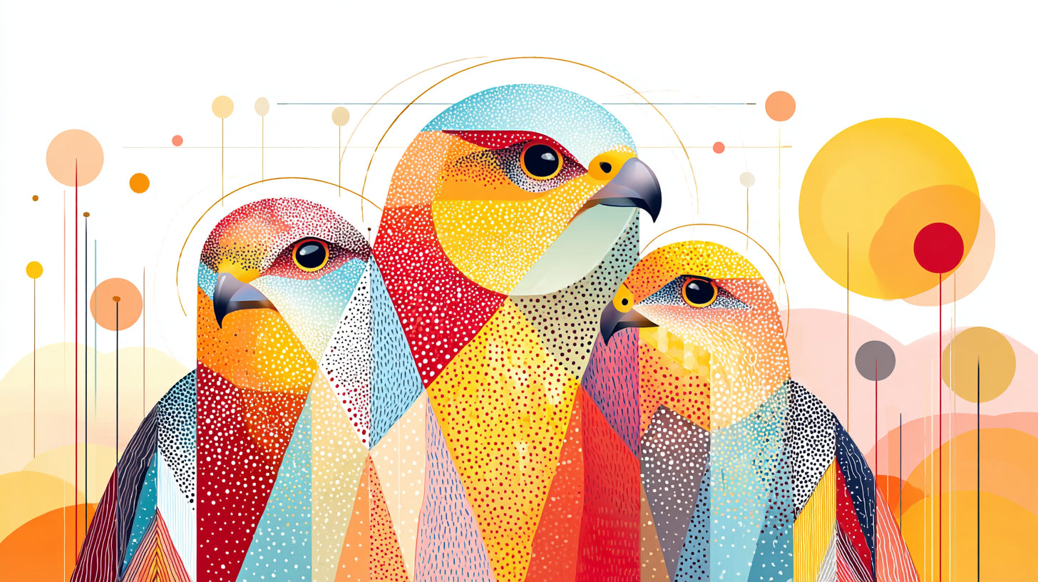 Eagle Geometric Wall Art 002 | Print or Framed
