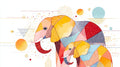 Elephant Geometric Wall Art 002 for Nursery | Print or Framed