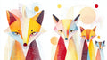 Fox Geometric Wall Art 001 | Print or Framed
