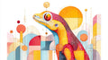 Geometric Gecko Wall Art 002 | Home & Nursery Decor