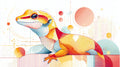 Geometric Gecko Wall Art 004 | Home & Nursery Decor
