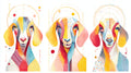 Goat Geometric Wall Art 002 | Print or Framed