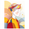 Geometric People Wall Art 003 | Home & Nursery Decor