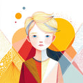Geometric People Wall Art 004 | Home & Nursery Decor