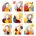 Geometric People Wall Art 006 | Home & Nursery Decor