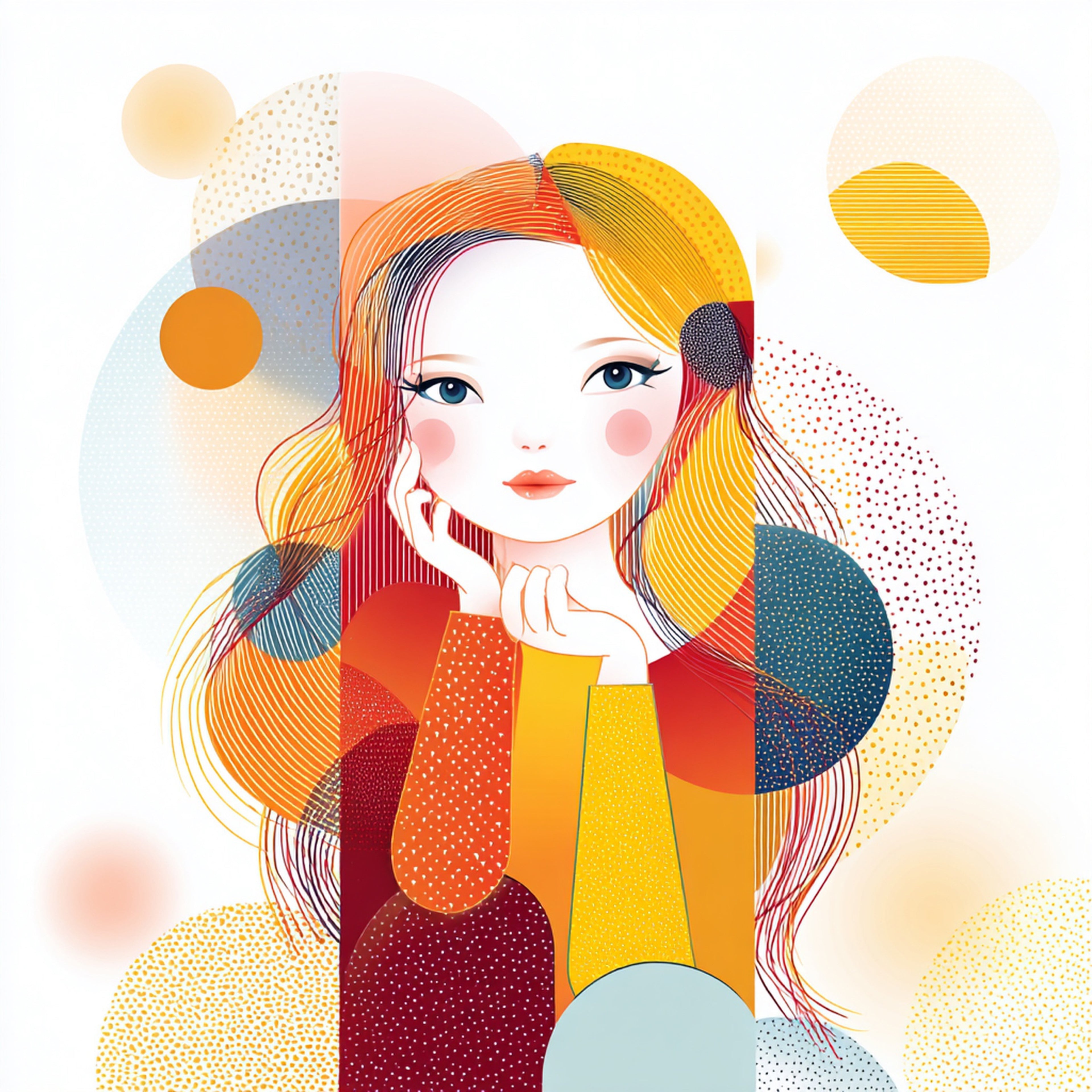 Geometric People Wall Art 008 | Home & Nursery Decor