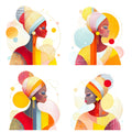 Geometric People Wall Art 009 | Home & Nursery Decor
