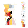 Geometric People Wall Art 013 | Home & Nursery Decor