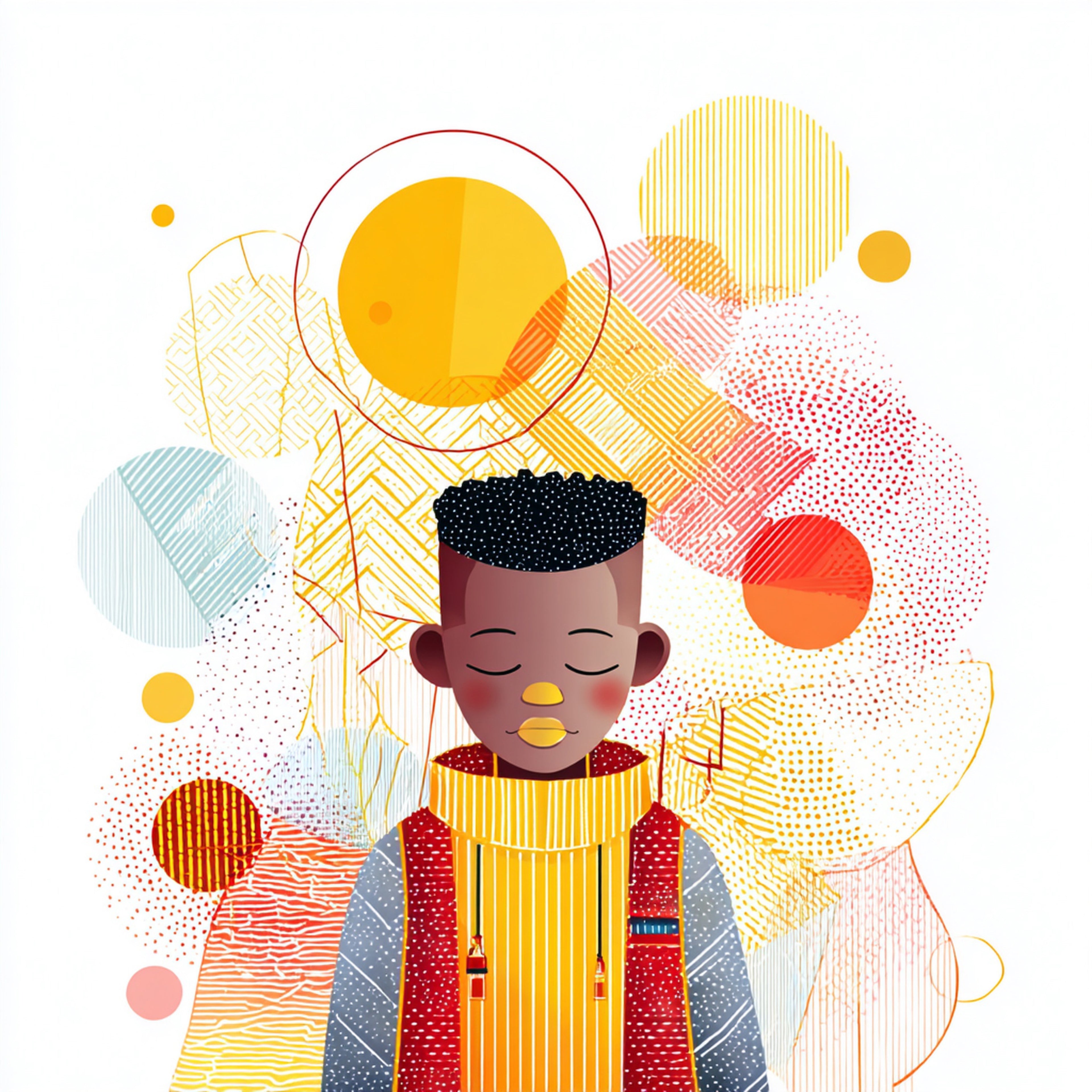 Geometric People Wall Art 014 | Home & Nursery Decor