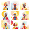 Geometric People Wall Art 016 | Home & Nursery Decor