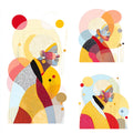 Geometric People Wall Art 017 | Home & Nursery Decor