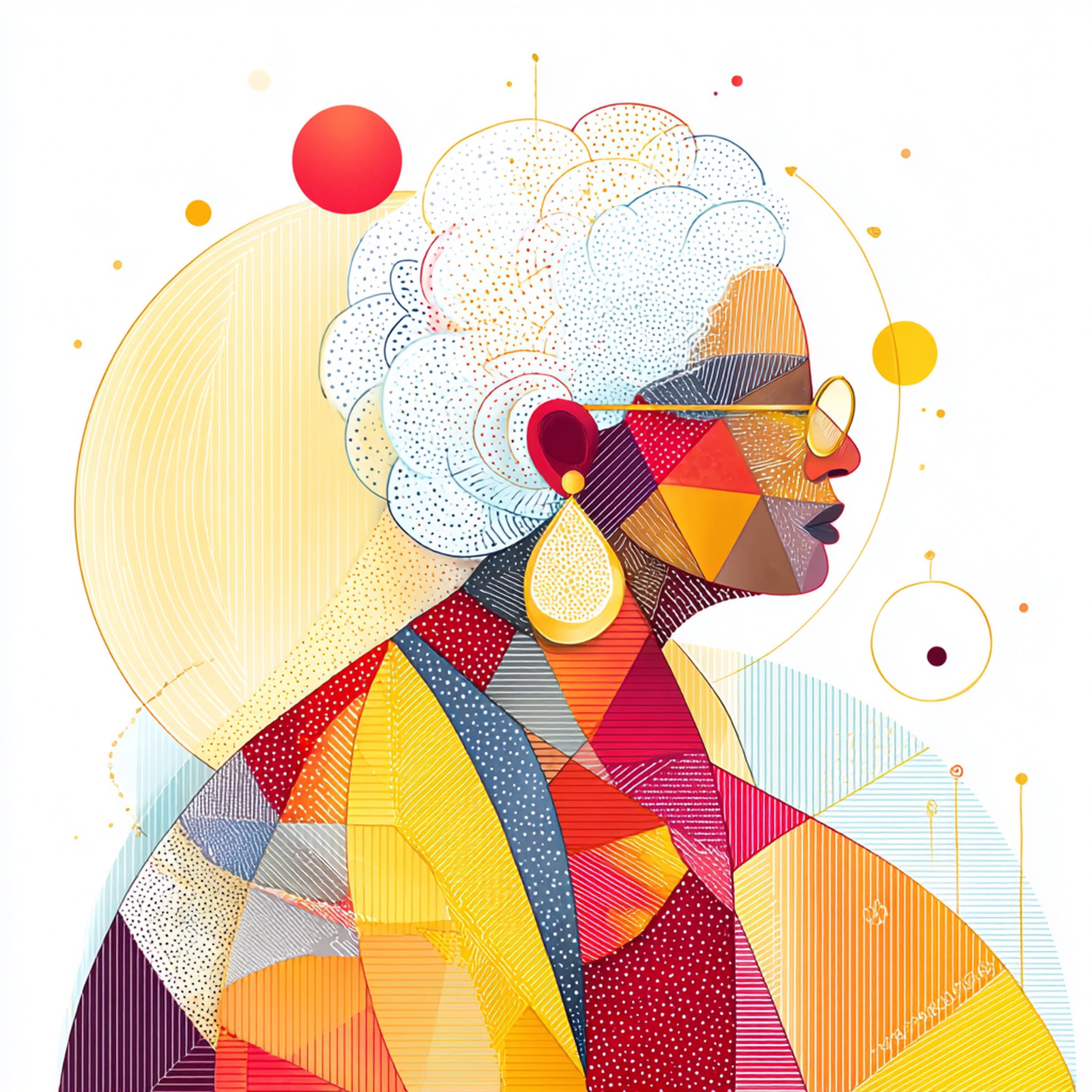 Geometric People Wall Art 018 | Home & Nursery Decor