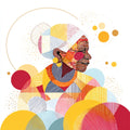 Geometric People Wall Art 019 | Home & Nursery Decor