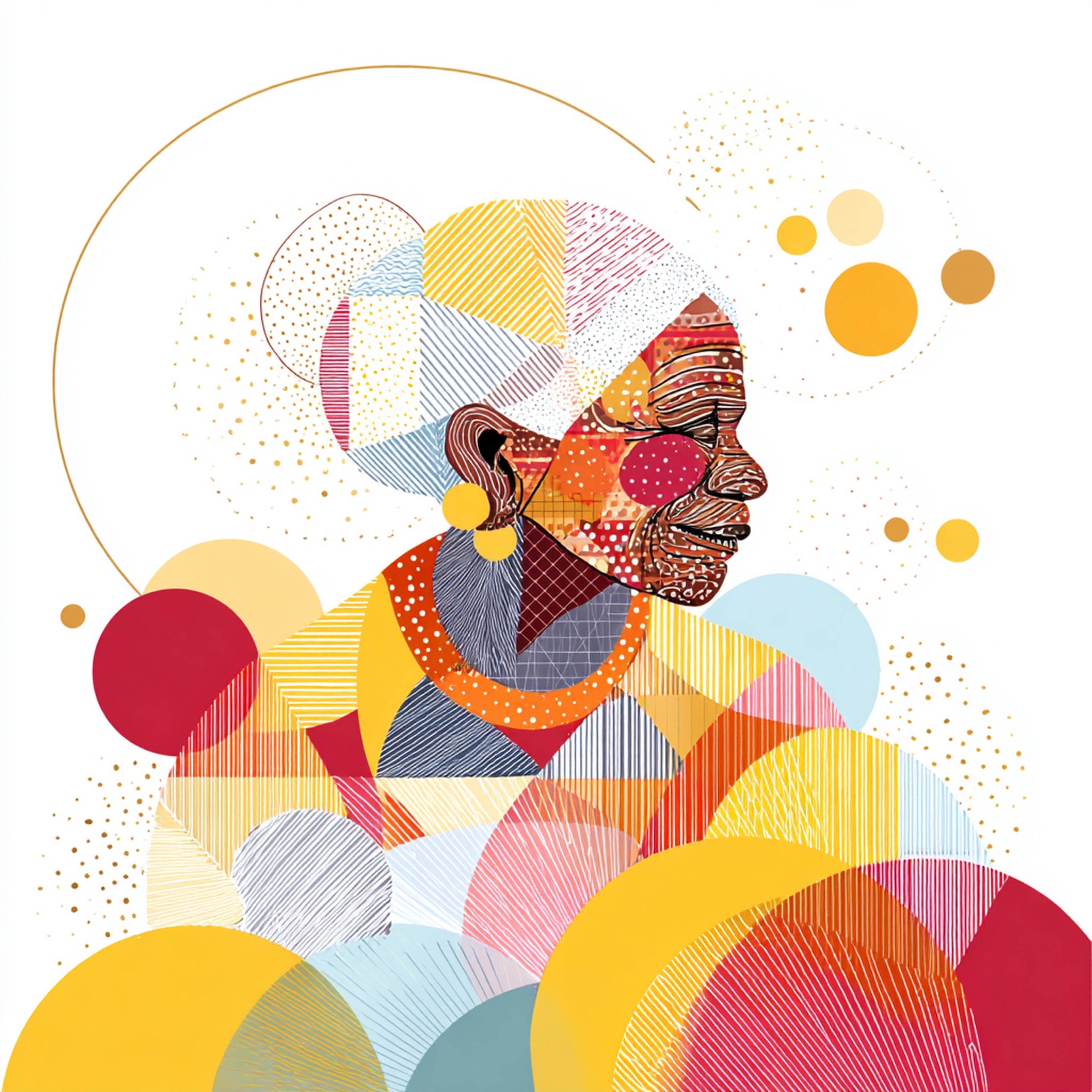 Geometric People Wall Art 019 | Home & Nursery Decor