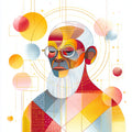 Geometric People Wall Art 020 | Home & Nursery Decor