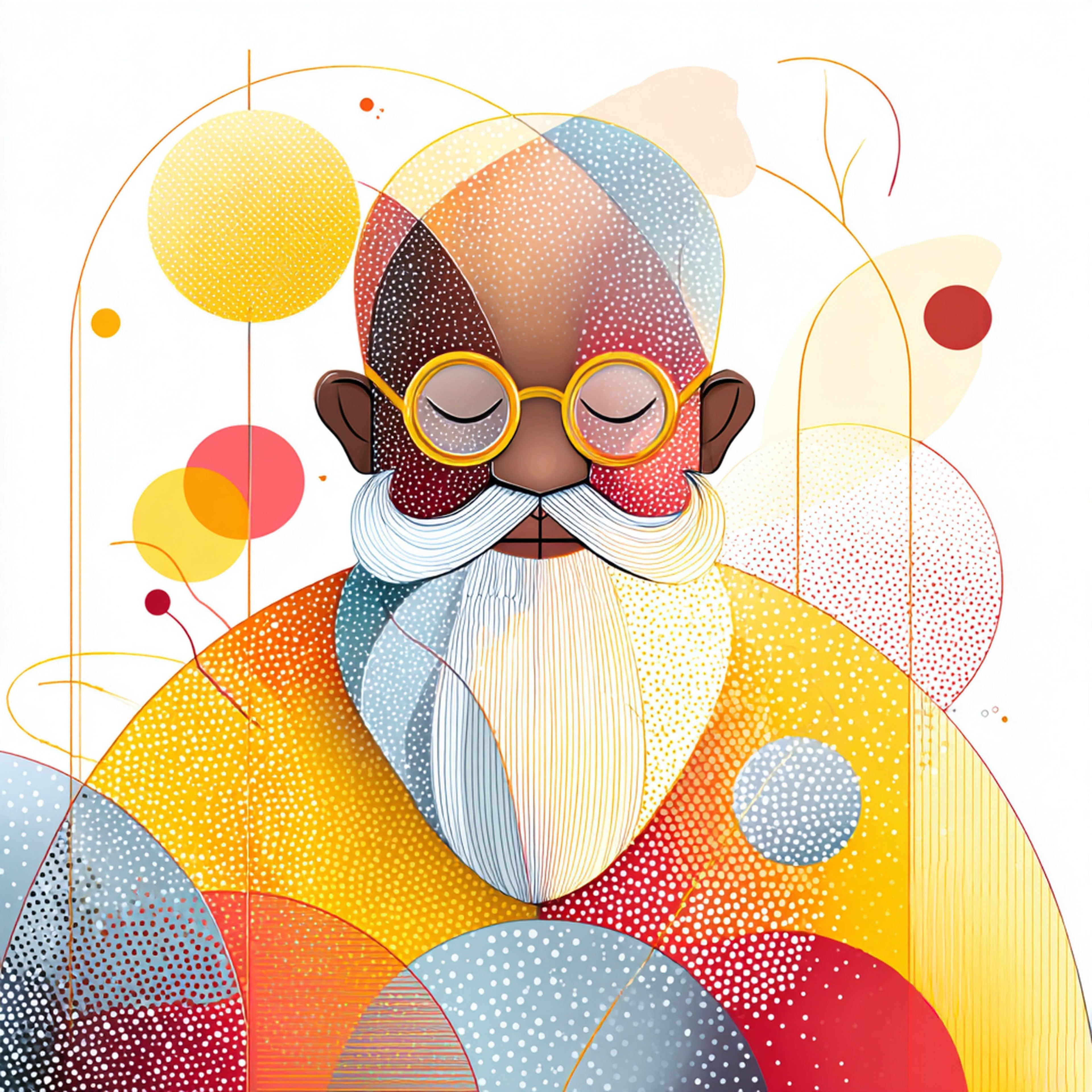 Geometric People Wall Art 021 | Home & Nursery Decor
