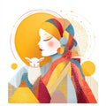 Geometric People Wall Art 022 | Home & Nursery Decor