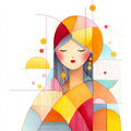 Geometric People Wall Art 023 | Home & Nursery Decor