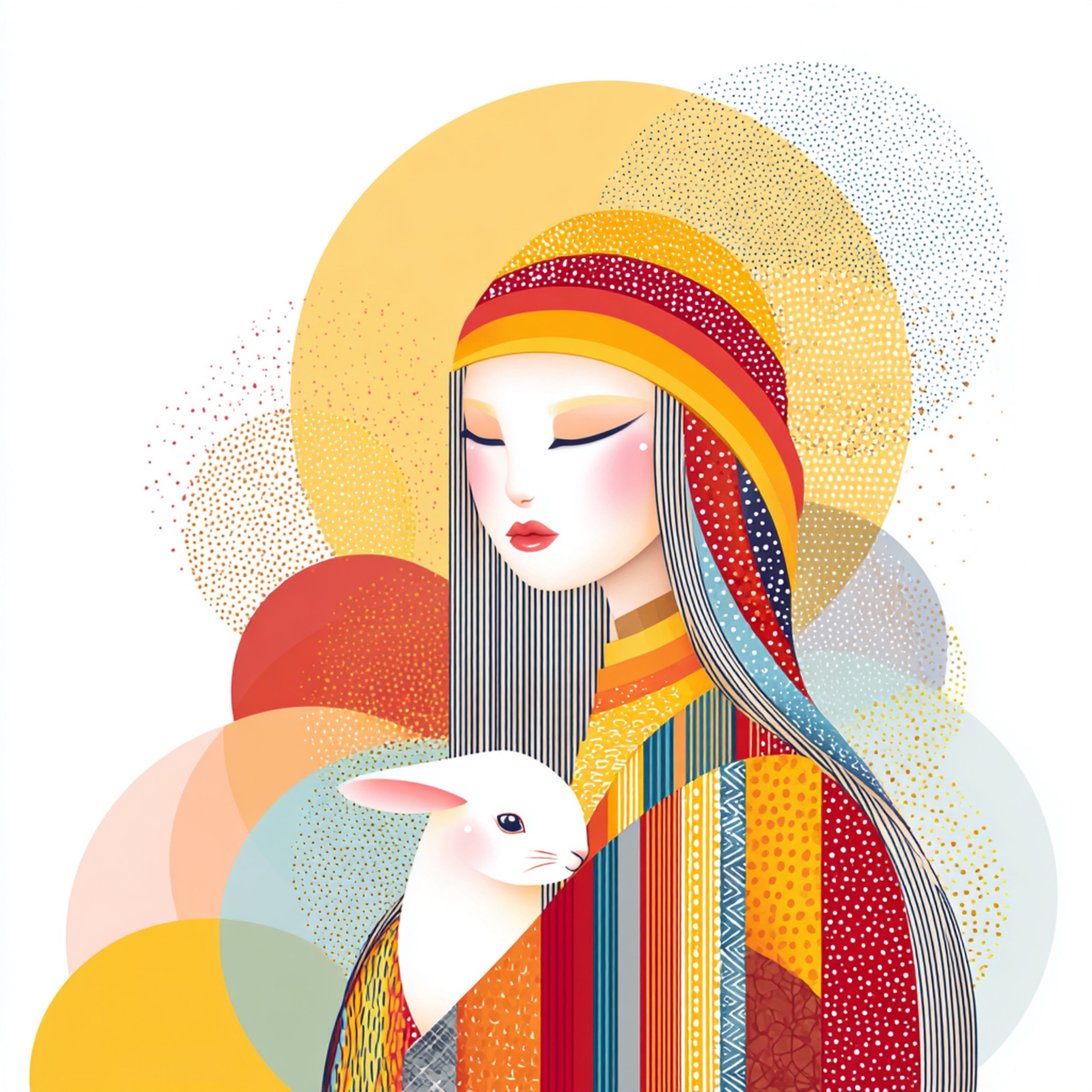 Geometric People Wall Art 024 | Home & Nursery Decor