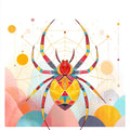 Geometric Spider Wall Art 002 | Home & Nursery Decor