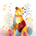 Geometric Tiger Wall Art 001 | Home & Nursery Decor